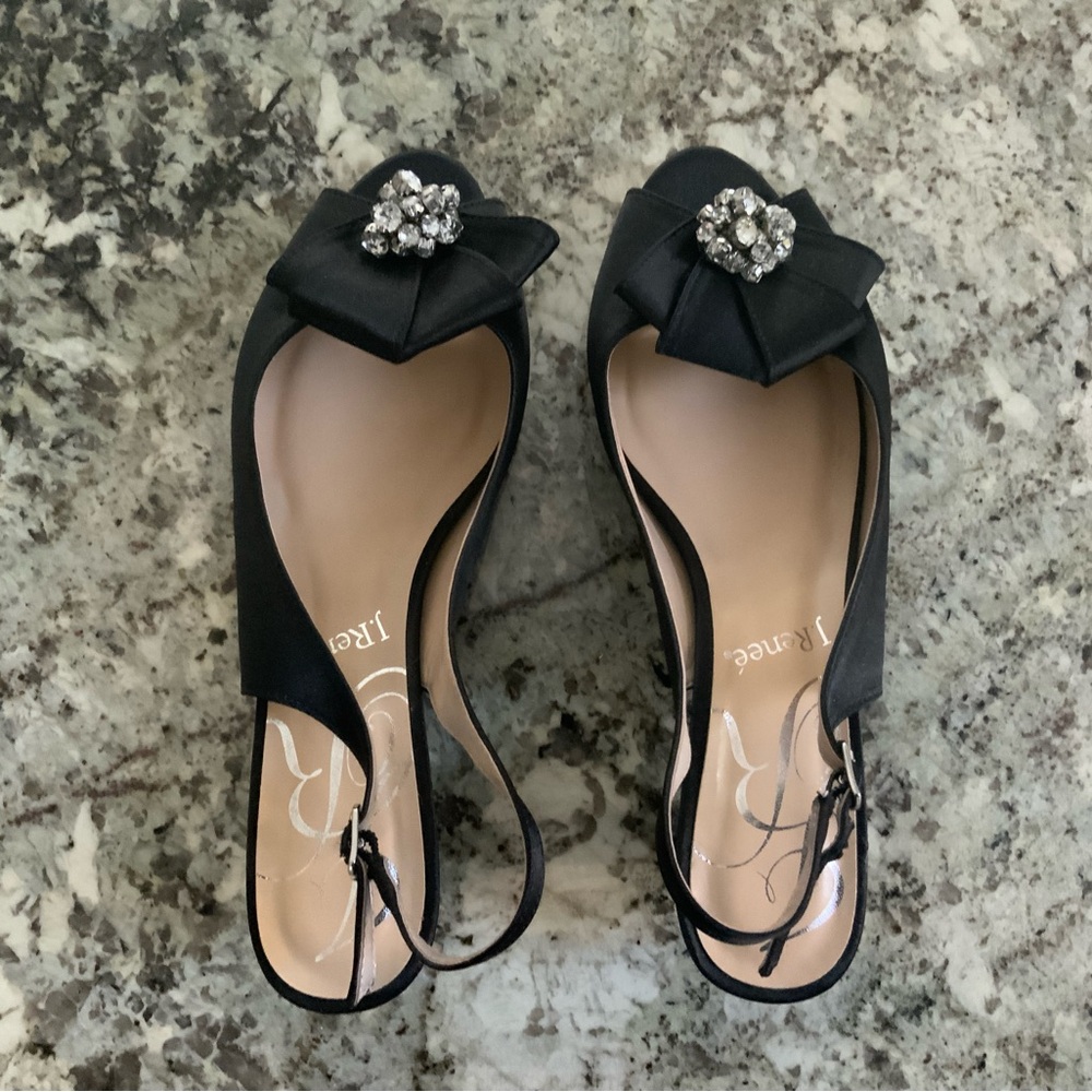 J Renee black kitten pumps 9W $55
